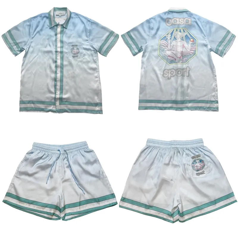 

Женская/Мужская свободная гавайская рубашка с коротким рукавом