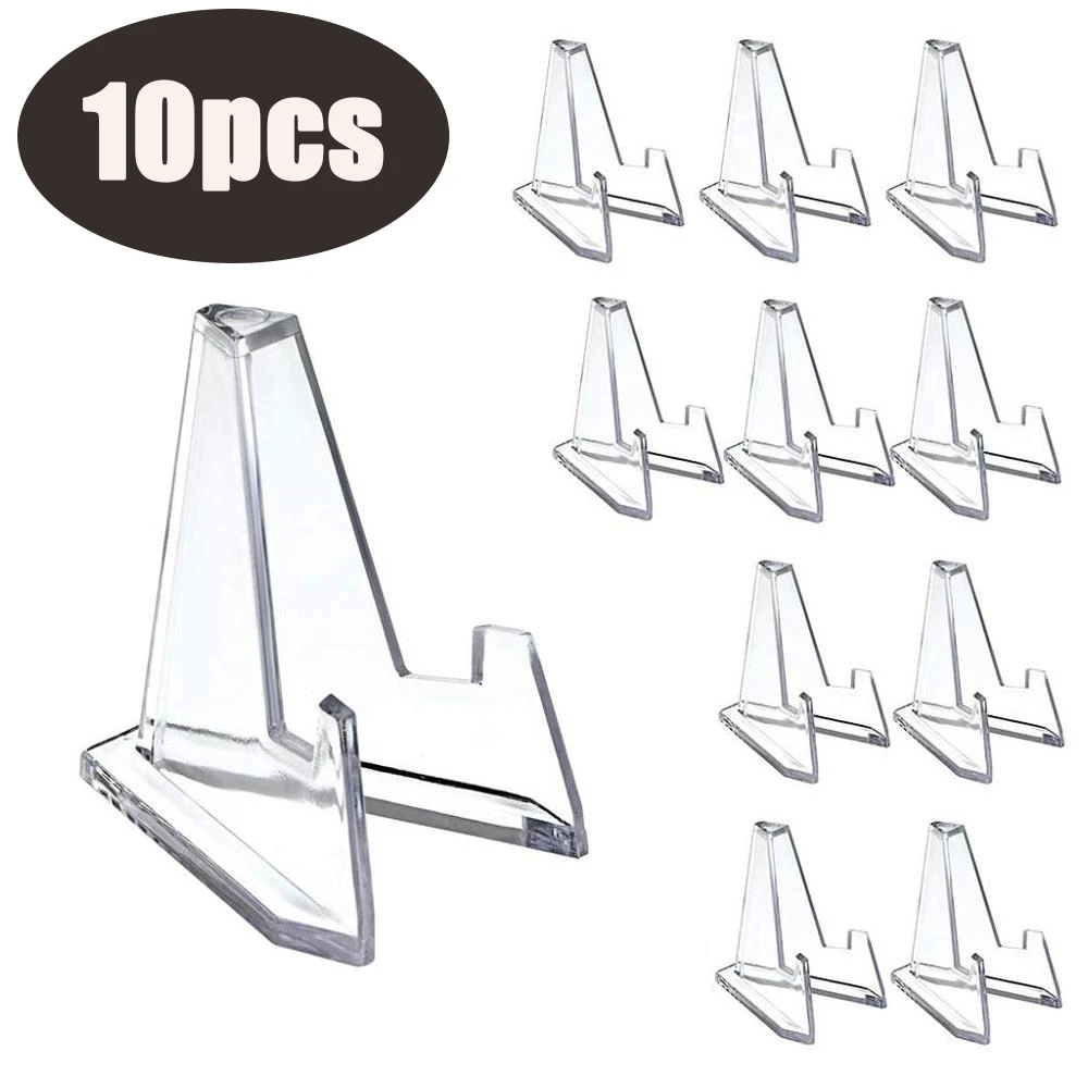 10 шт. прозрачная акриловая подставка для монет держатель маленьких мольбертов