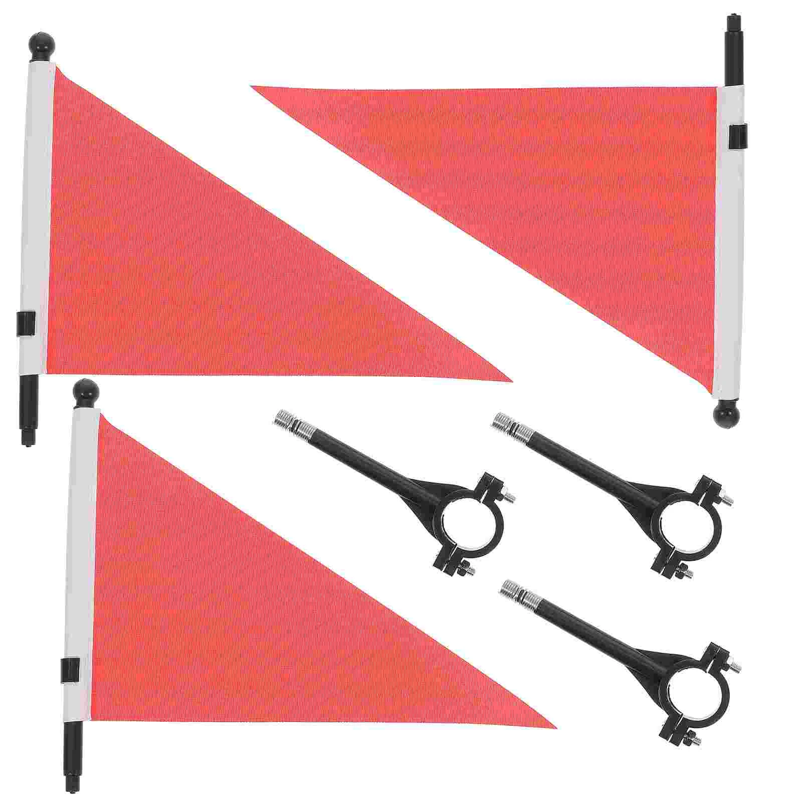 

Flag Bike Handlebar Cycling Safetykids Accessory Portable Decor Warning Flags Supplies