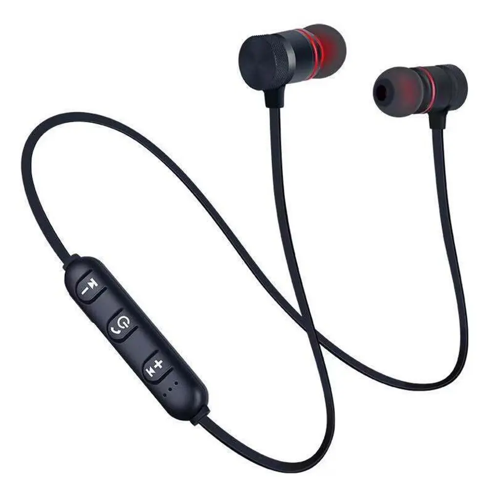 

Wireless 4.1 Earphone Sport Neckband Magnetic Headset Handsfree Bass With Mic Stereo Music For All Phones