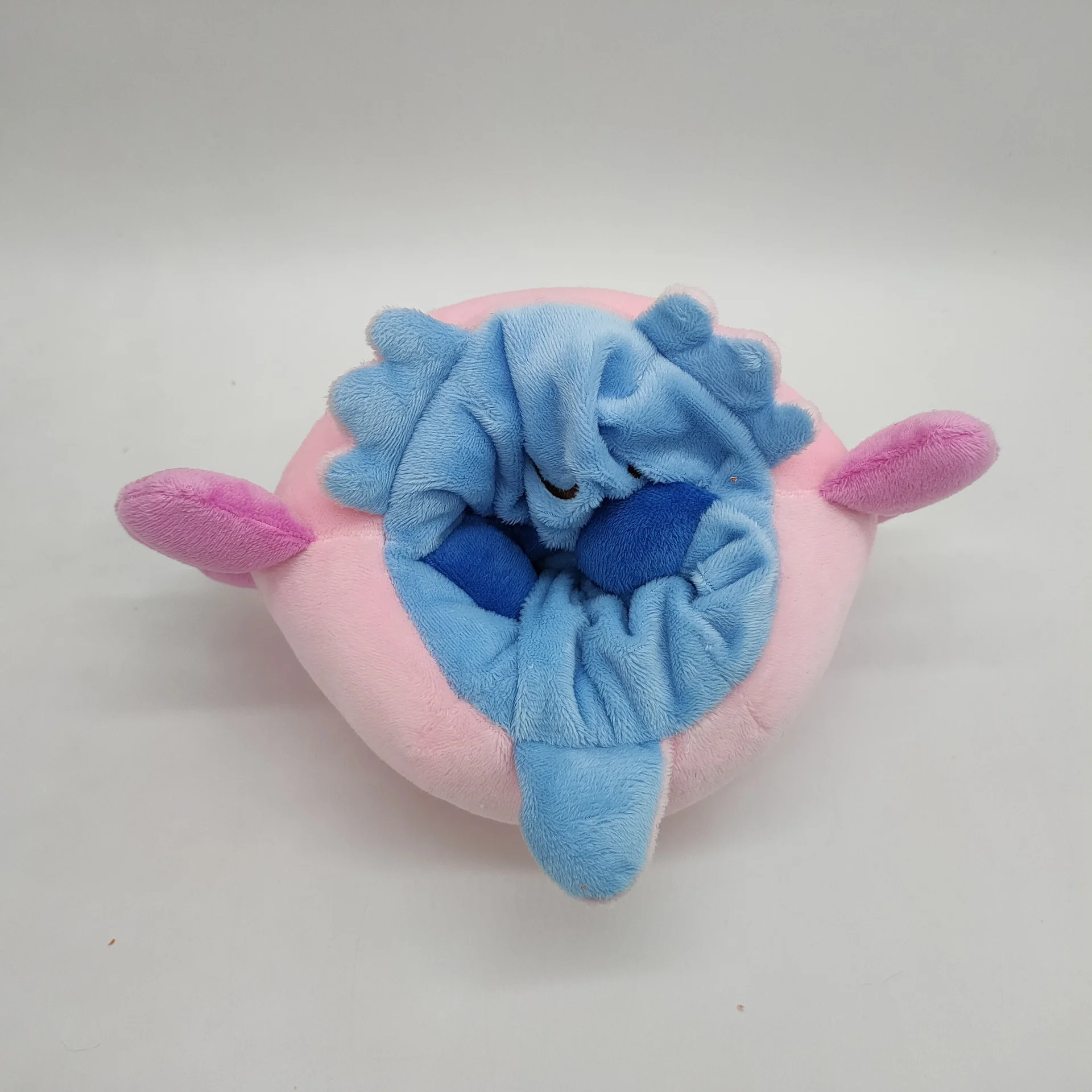 Скидка Новая двухсторонняя синяя плюшевая игрушка Axolotl, плюшевая подушка Axolotled, кавайные животные, мягкие куклы, игра, плюшевый подарок на день рожд...