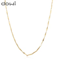 dowi fashion womens rhombus chain necklace melon gold color chain women necklace for pendant male choker jewelry wholesale