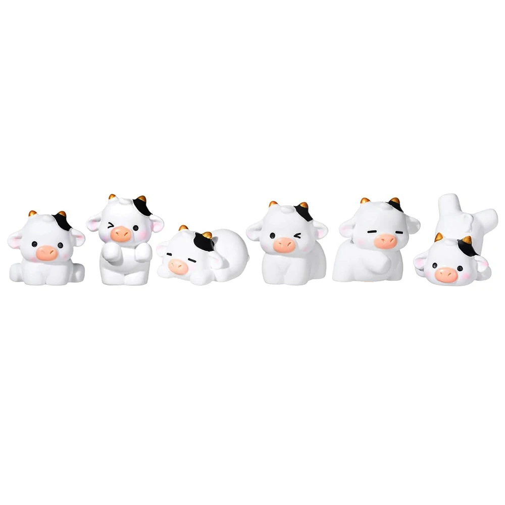 

Миниатюрные фигурки коров из смолы 3/6 шт.