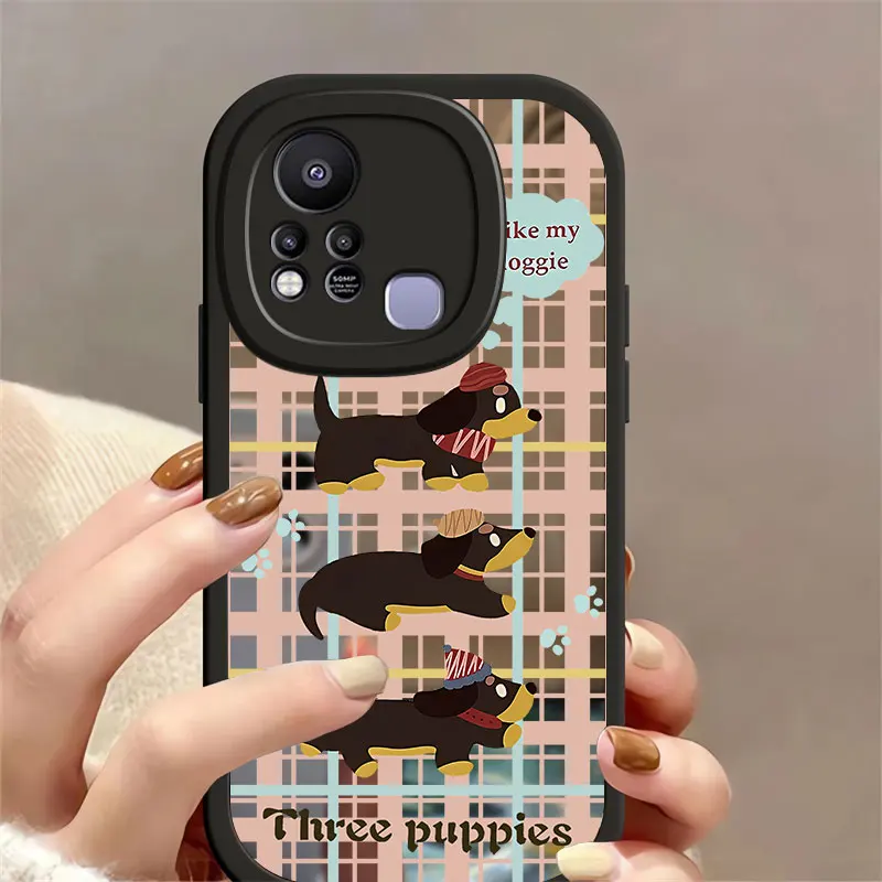 Чехол для infinix Hot 10S 11S 11 Play мягкий силиконовый зеркальный чехол 9 10 NFC Lite милой