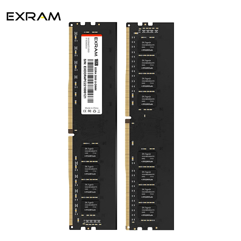 

EXRAM DDR4 16GB 8GB RAM Memory Rams 3200mhz Memoria DDR4 3200mhz 288pin for AMD Inter Motherboard Desktop