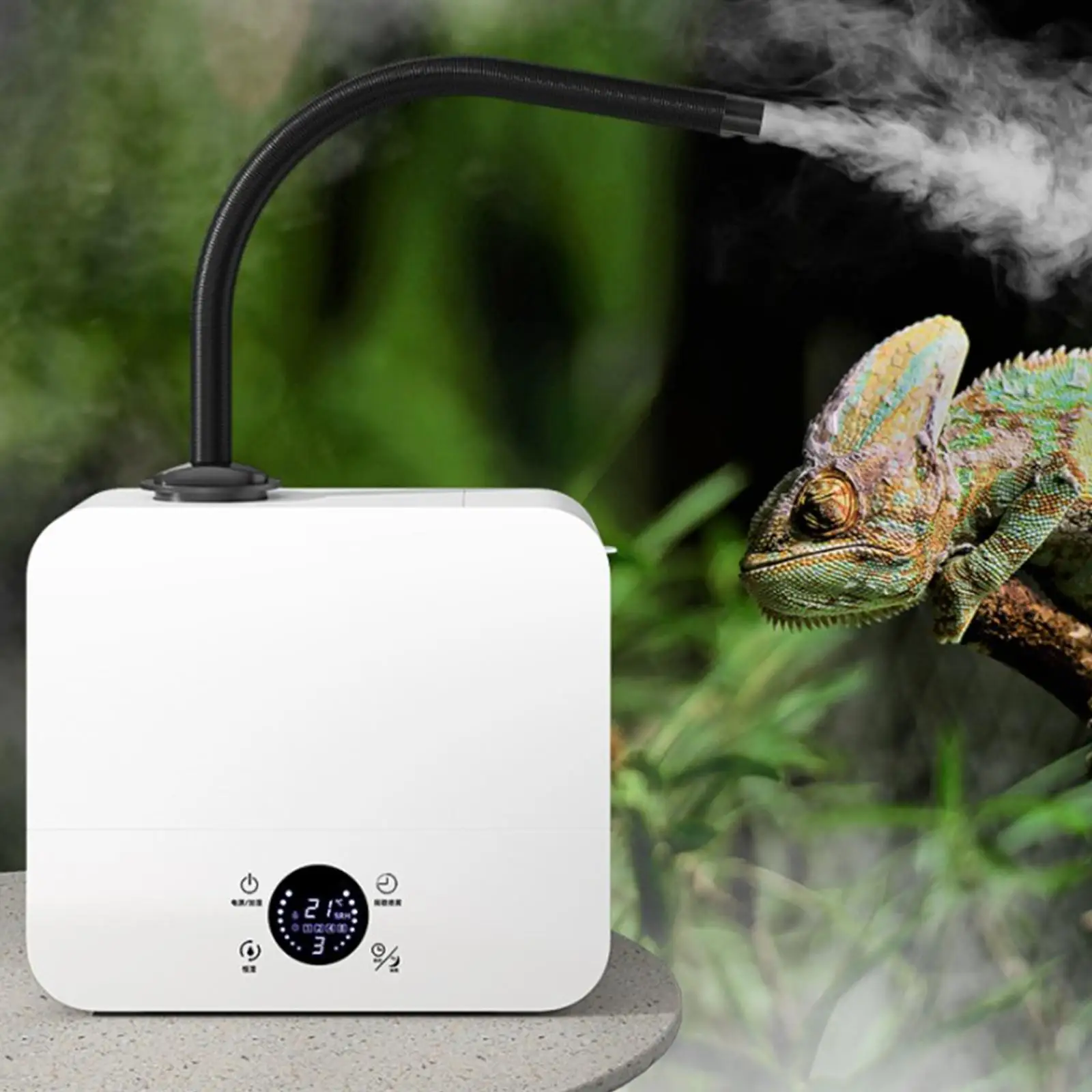 

Reptile Humidifier Fogger Wall Mount Desktop Herps Fog Machine Chameleon