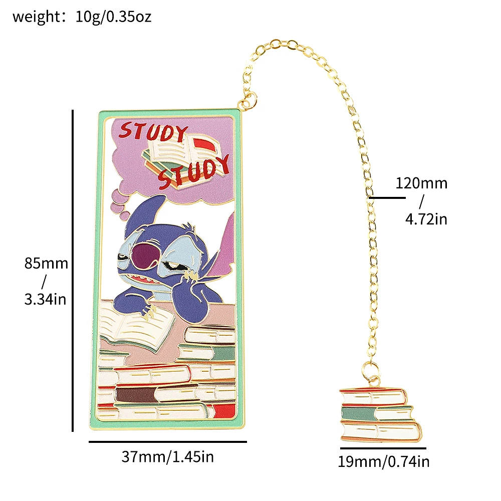 

Металлическая книжная закладка Стич MINISO