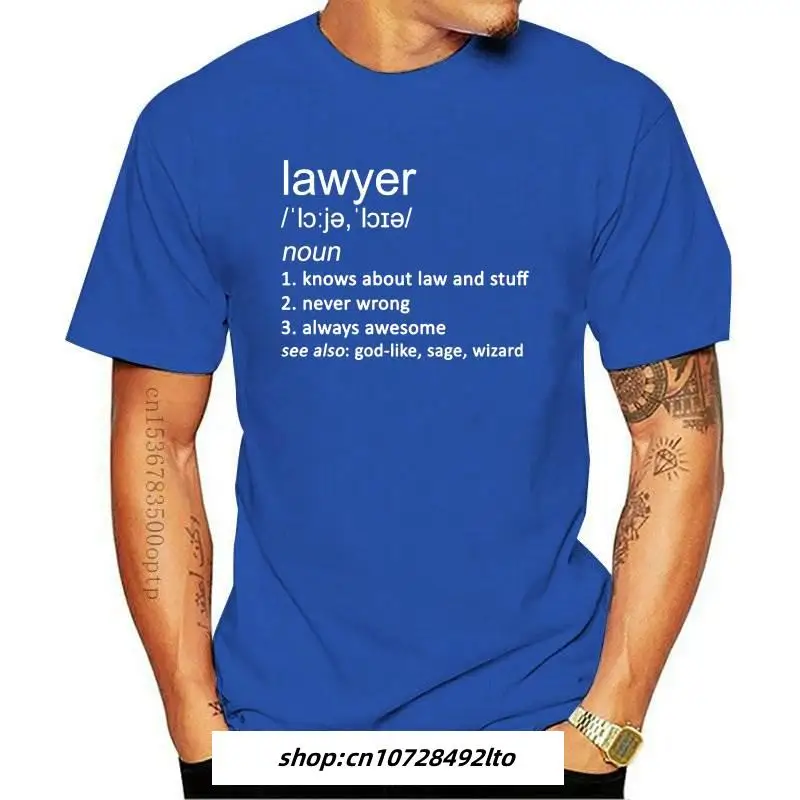 

Mens Clothing Lawyer Definition Law Job Occupation T Shirt Funny Gift For Men Dad Father Husband Boyfriend Short Sleeve O Neck C