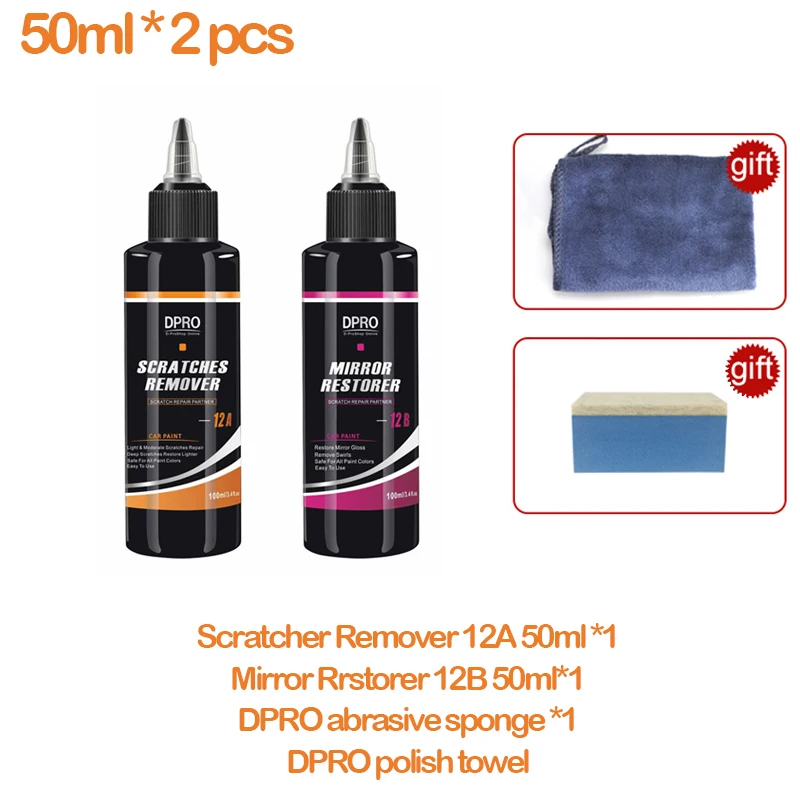 

DPRO средство для удаления автомобильных царапин, польский воск, ремонт царапин, восстановитель зеркал, полировальная паста, уход за краской, чистка автомобиля, автодетейлинг S12