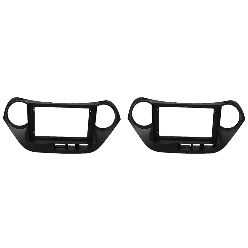 

2X 9 Inch 2Din Car Fascia For HYUNDAI I10 2014-2017 ( Left Wheel ) Car Dvd Frame Panel In-Dash Mount Installation