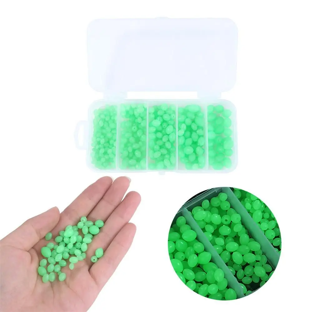 

Lure Bait Glow in Dark Fishing Accessories Stopper Glowing Sink Beads Fishing Lure Tackle Green Beads Luminous Fishing Beads