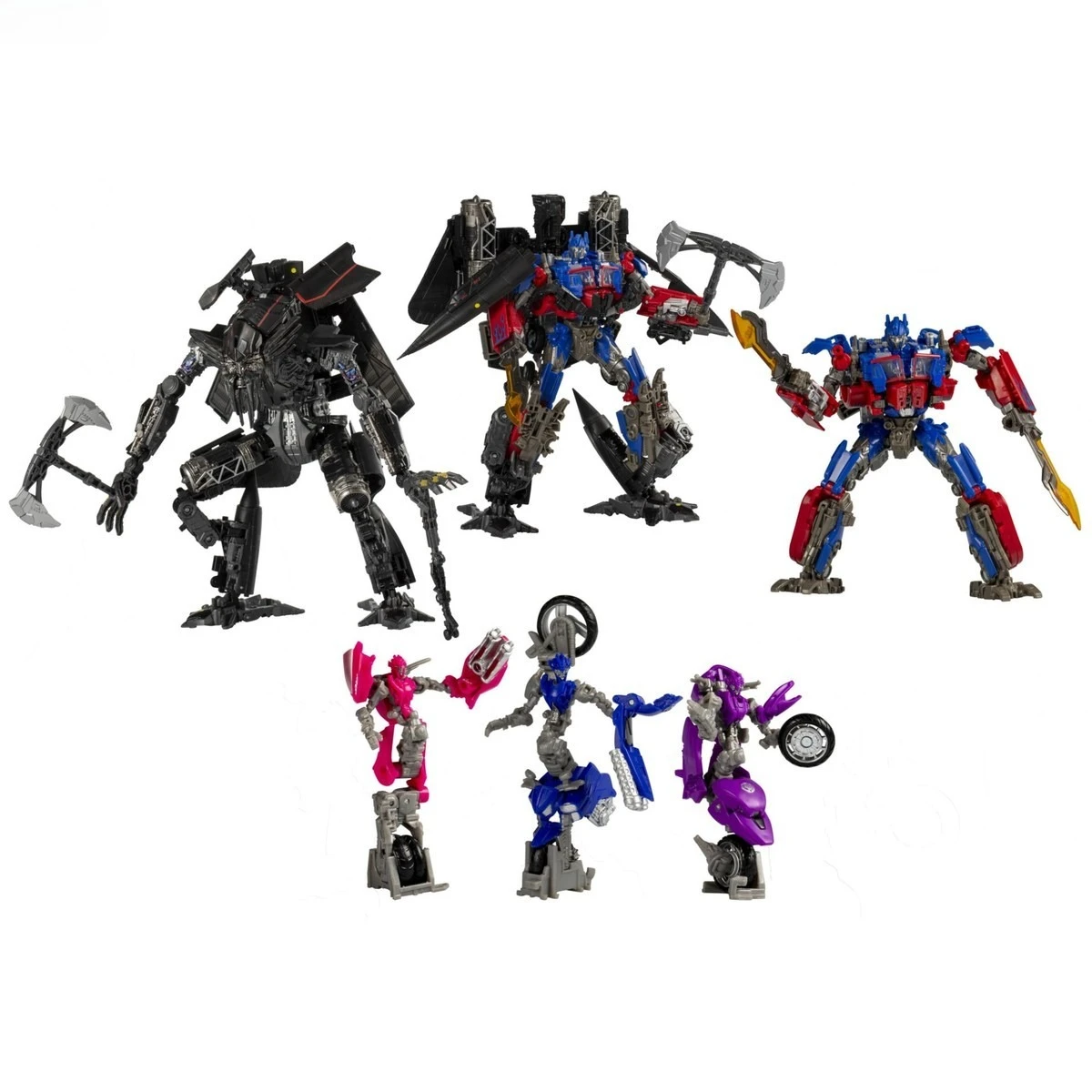 Фото В НАЛИЧИИ: Игрушки-трансформеры Hasbro Studio Series, 15-я годовщина, Jetfire, Оптимус Прайм, Арси, набор из 5 фигурок, подарок №3