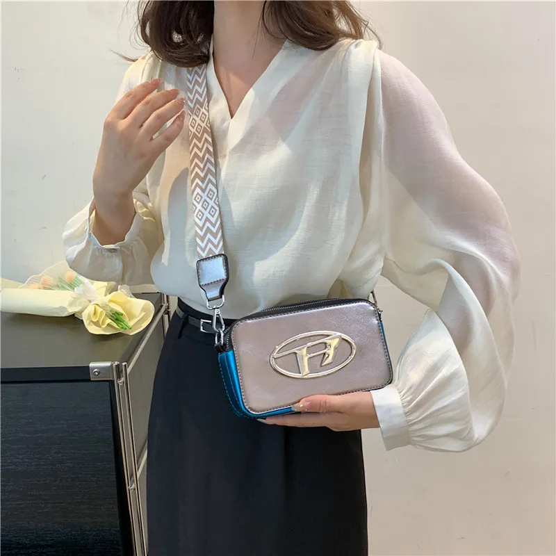 Versatile Fashion Women Crossbody Shouler Bags Womens Designer Luxury Messenger Bags Casual Wide Strap Handbags Sac A Main Femme