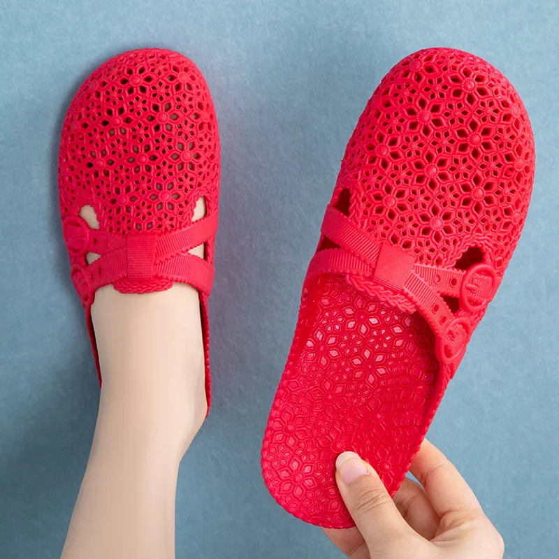 Fashion Women Thick Sole Slippers Summer Beach Slides Shoes Bathroom Anti-Slip Home Slipper Soft Sandals