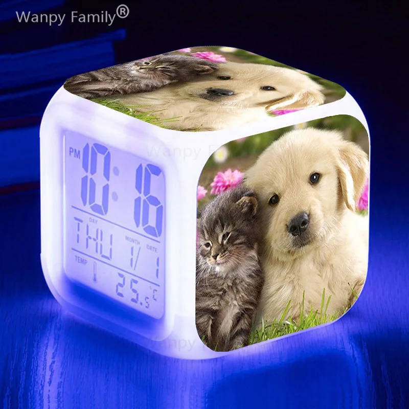 Home Decor Kids Room Touch Sensing Wake Up Timer Portable Desk Clock