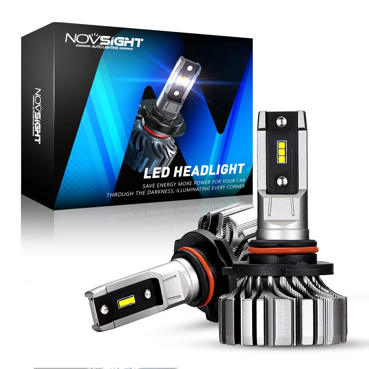Лампы Автомобильные NOVSIGHT противотуманные лампы H4 Mini Car H7 9005 HB3 9006 HB4 9012 H1 H3 H11 H8 H9 6500