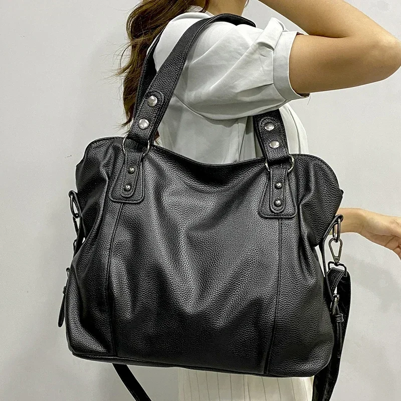 

Handbag Stylsih Bag Hobos Bag Hobo Shoulder Women Messenger Capacity Shopper Female Soft Bags Large Ladies Big Leather Bags Tote