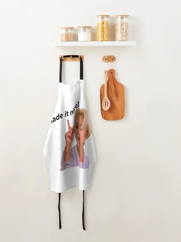 Я сделал это приятно! Фартук Dorinda Medley рождественский подарок чистящие средства