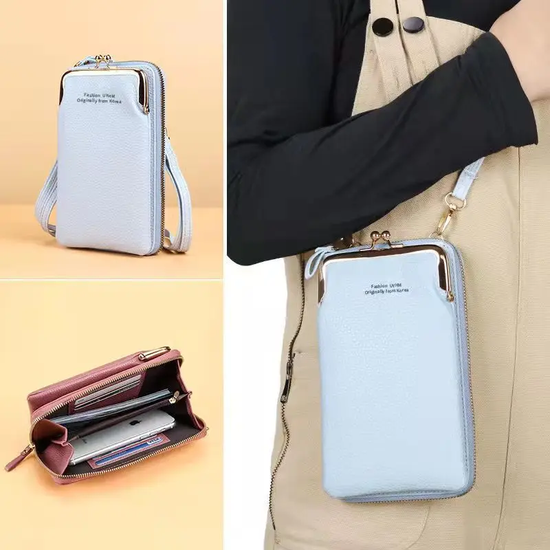 New PVC Ladies Messenger Bag Pattern Versatile Mobile Phone Bags Large Capacity Fashion One Shoulder Messenger Bag Dersonality
