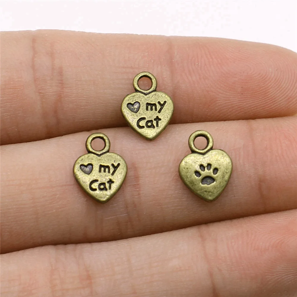 20 шт./партия подвески в виде кошачьей лапы