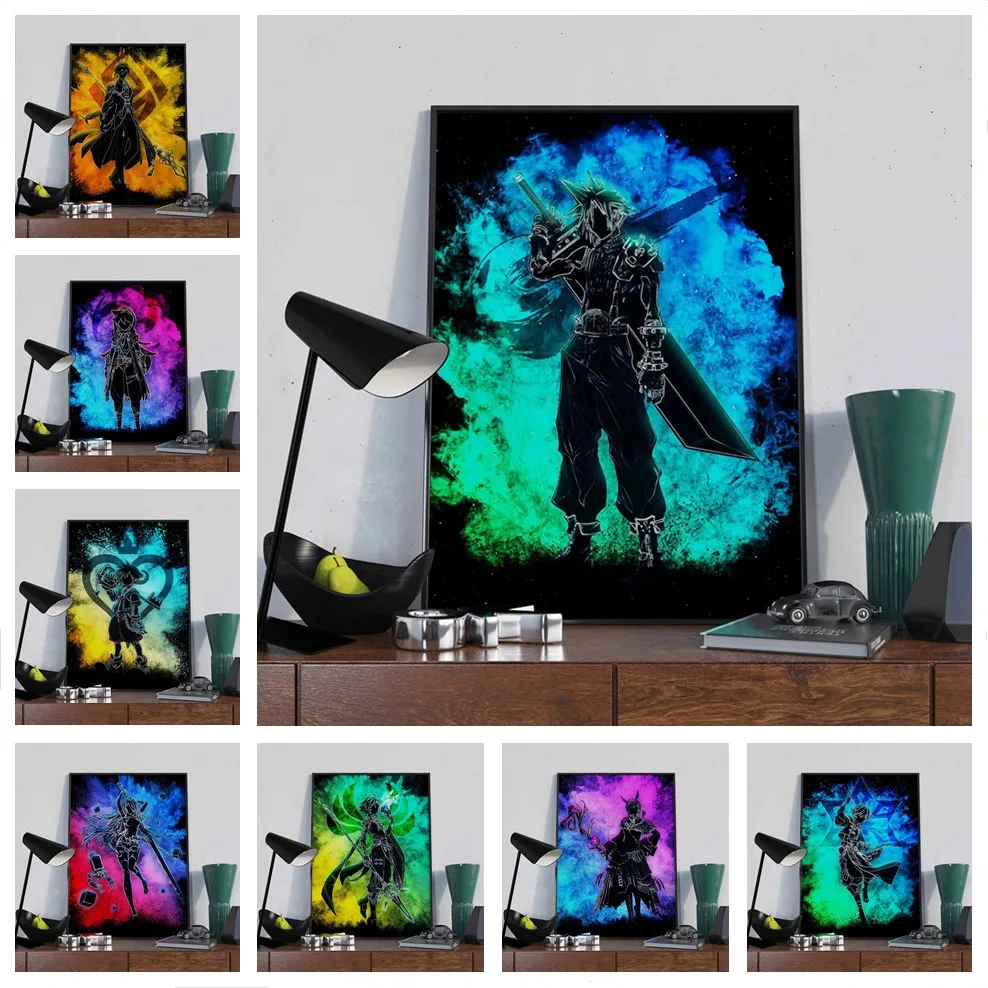 

Набор для алмазной живописи 5D DIY японский аниме Genshin ударная Алмазная вышивка Мозаика Искусство Стразы домашний Декор подарок