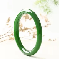classic jewelry green jade chalcedony bangle women charm sumptuous bracelet lover festival gift party surprise chinese culture