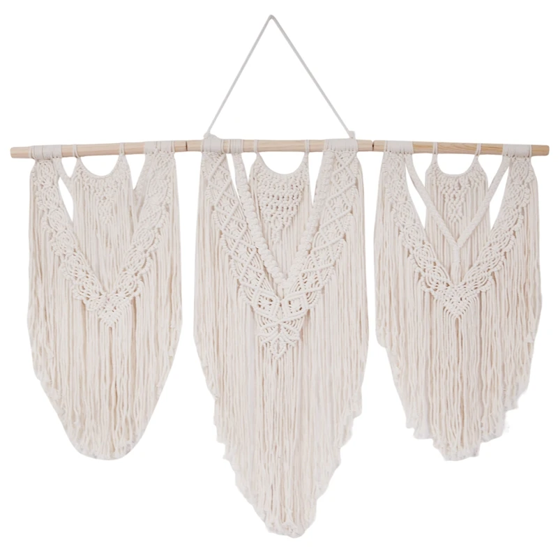 

Macrame Wall Hanging Handwoven Bohemian Cotton Rope Boho Tapestry Home Decor