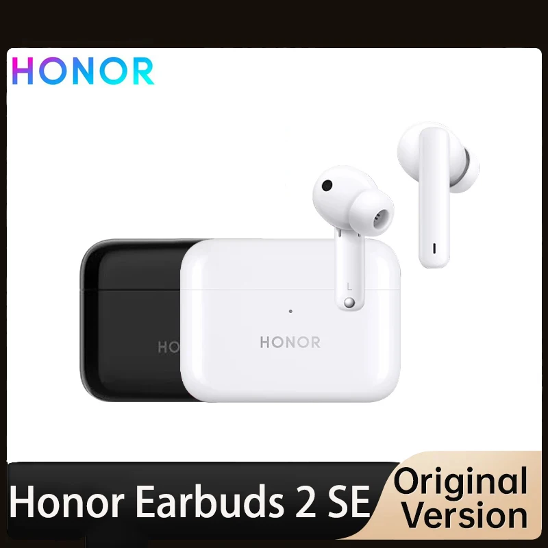 

HONOR Earbuds 2 SE TWS Earphone Wireless Bluetooth 5.2 Active Noise Cancellation 32 Hour Battery life Bluetooth 5.2 Waterproof