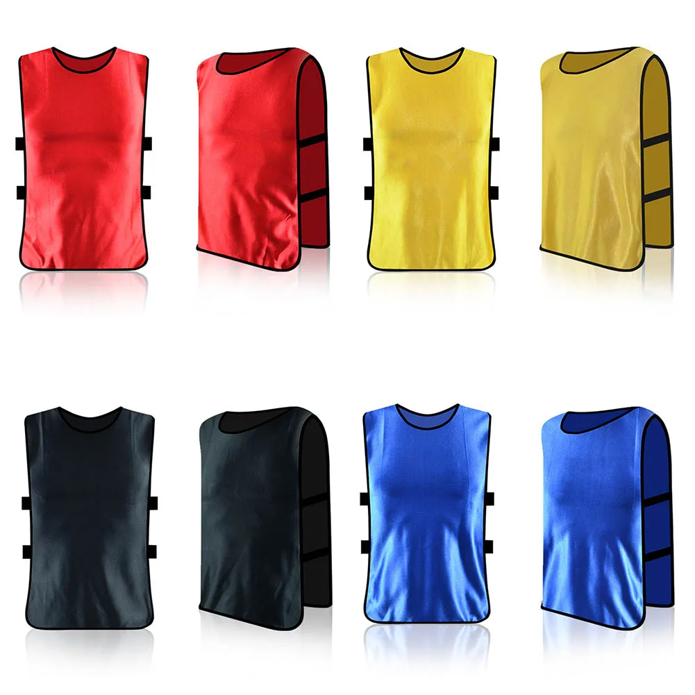

1x Sports Training BIBS Vests Basketball Cricket Soccer Football Rugby Mesh BREATHABLE LOOSE FITMENT FAST DRYING Polyester
