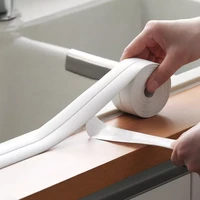 bathroom shower sink bath sealing strip tape white pvc self adhesive waterproof wall sticker for bathroom kitchen toilets
