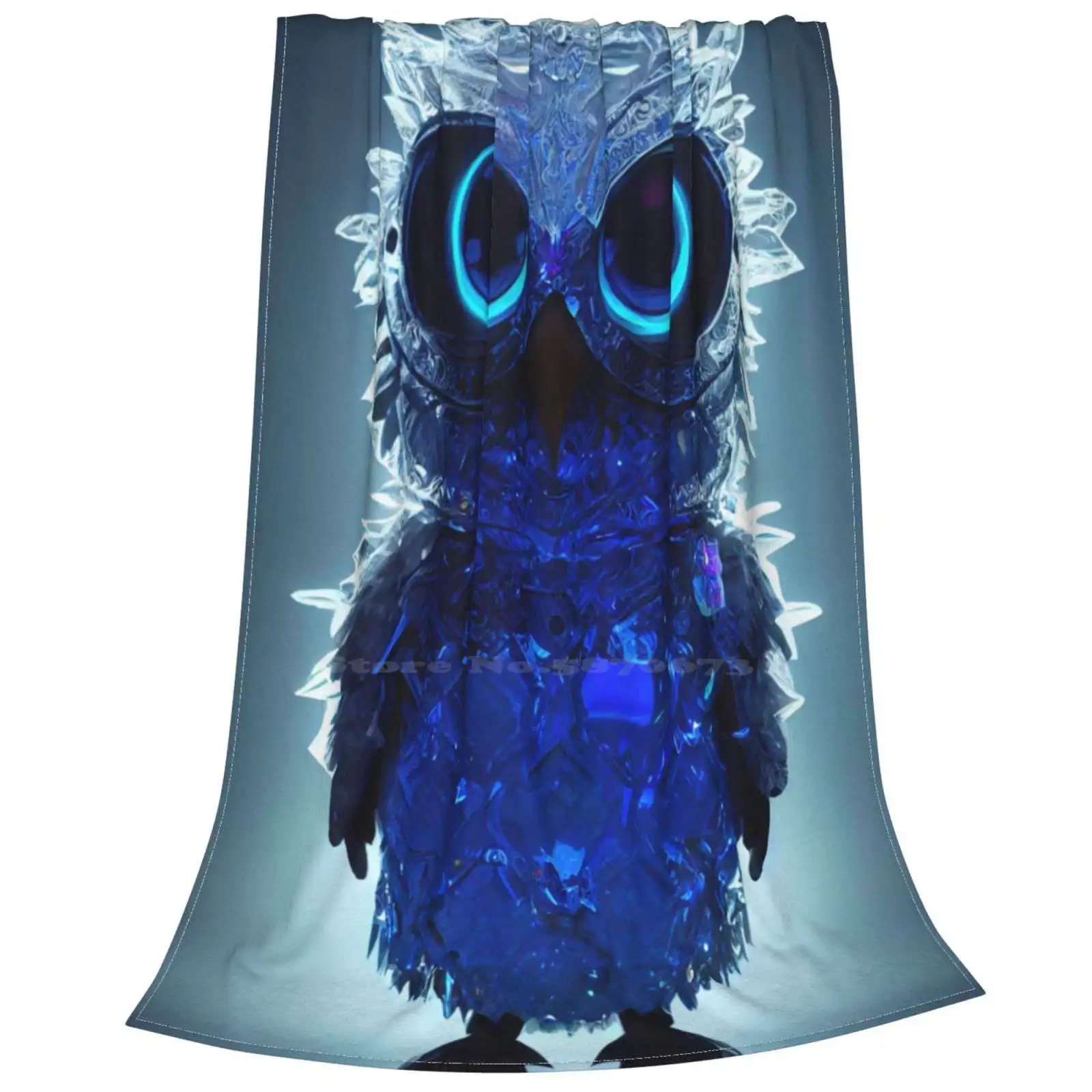 Модное забавное мягкое одеяло с кристаллами в виде совы