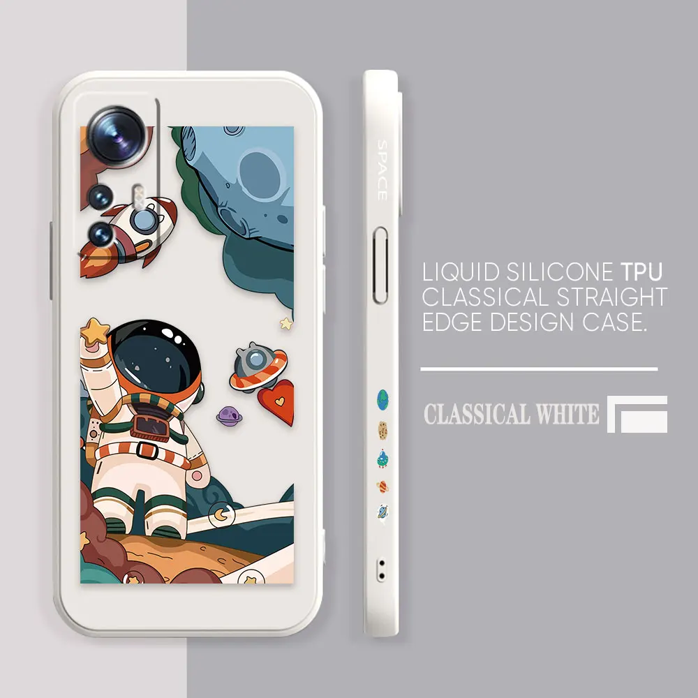 Phone Case For Xiaomi 13 12 12T 12S 11 11T 10 10S 9 8 Pro Ultra Lite Colour Case Cover Funda Cqoue Shell Space Astronaut GALAXY