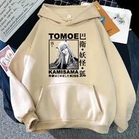 tomoe japanese anime printed hoodies for menwome japan manga kamisama kiss sweatshirts harajuku unisex casual pullovers fleece