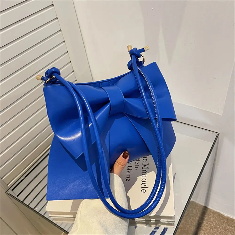 

Elegant Women's Bow Underarm Bag Designer Leather Shoulder Messenger Bags for Women 2022 Fashion Lady Purses and Handbags Luxury