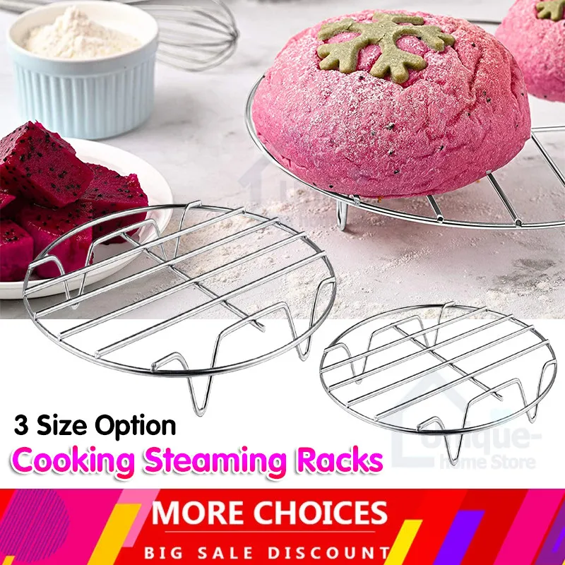 

Air Fryer Accessories Stainless Steel Cooking Steaming Racks for Steaming Vegetables and Rice Racks for Kitchen Tools