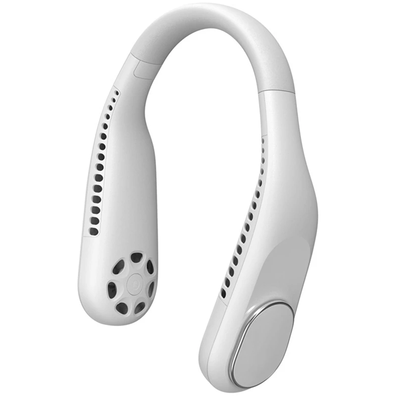 Портативный шейный вентилятор 4000 мАч перезаряжаемый безлопастной подвесной 3