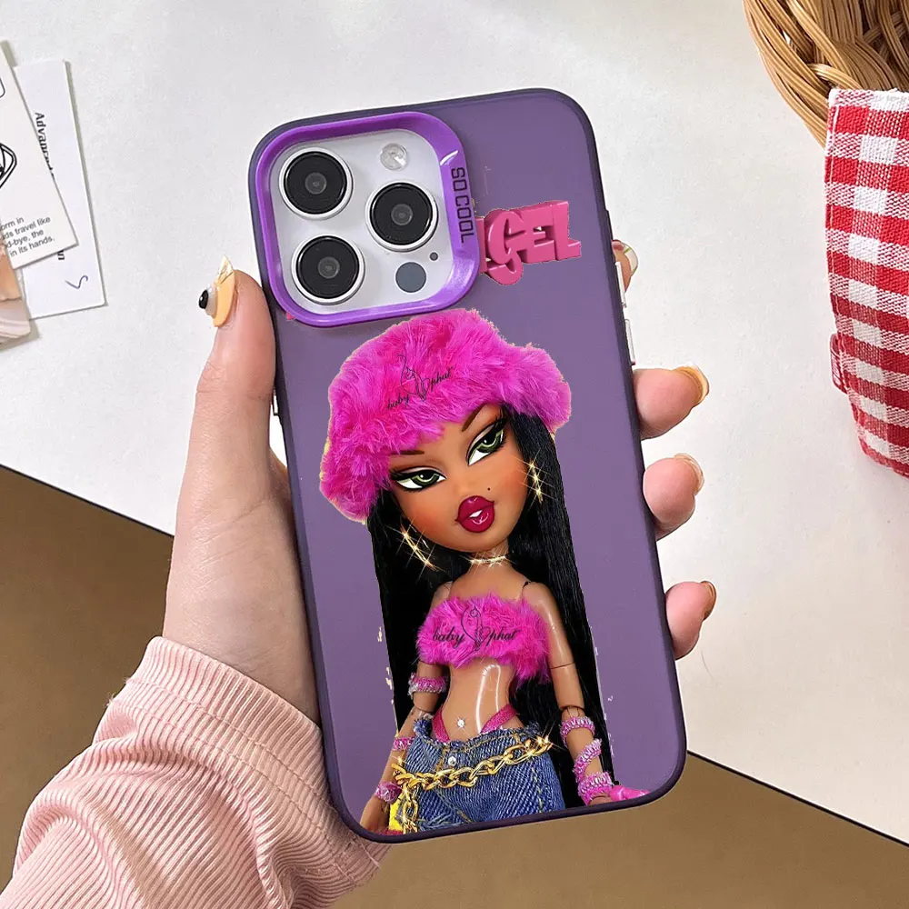 Фото Чехол Lovely Doll Bratz для Apple iPhone 11 16e 14 15 16 Plus 12 Pro 13 Mini XR X XS Max, противоударный чехол-бампер для телефона №2