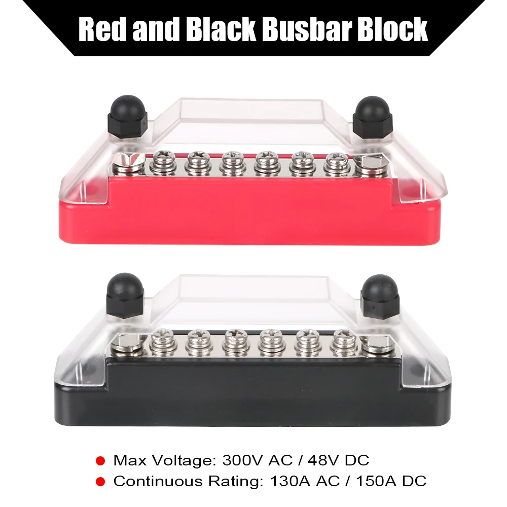 

Клеммная колодка 130 а 300 В переменного тока а 48 В постоянного тока, силовой блок, предохранители для автомобиля, M4 M6, винты, аксессуары, панель ...