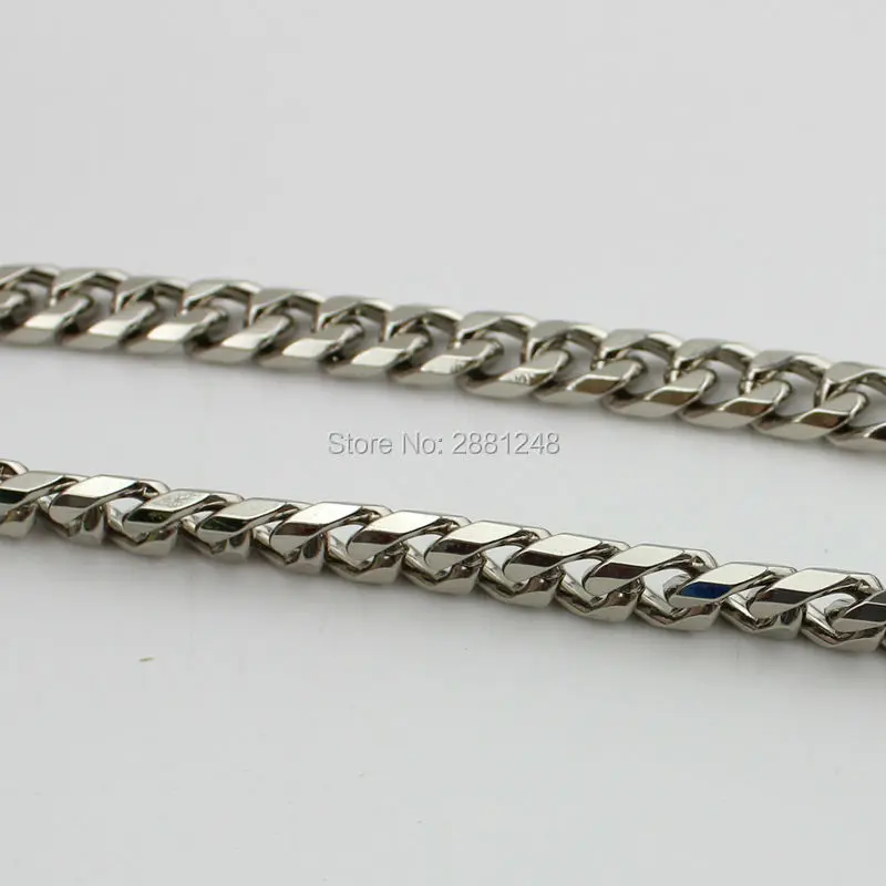 5styles Long High Quality Octaheda Eight Faces Chain Production Bags Hardware Accessories Metal Package Chain Width 8mm
