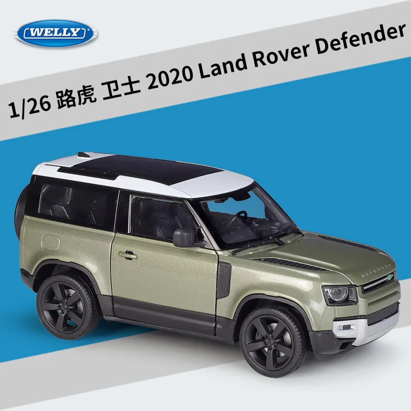 

WELLY 1:26 2020 Land Rover Defender Classic SUV Diecast Car Metal Alloy Toy Car Model Car for Children Gift Collection