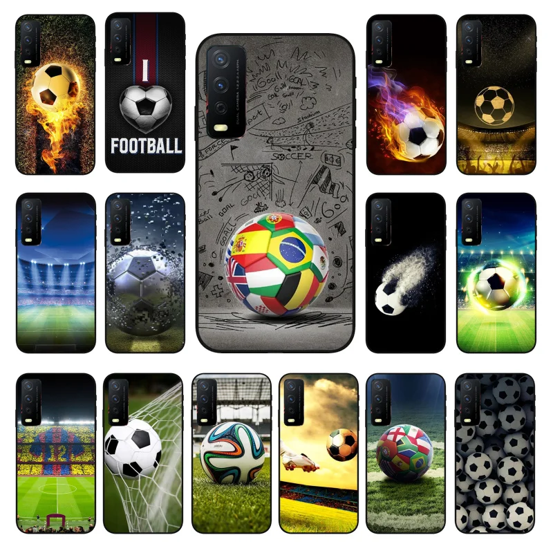 

Football Art Phone Case For VIVO Y53S Y33S Y22S Y11S Y31 Y21 Y70 Y20 Y21S Y72 Y35 Y51 Y01 V23E V21 V23 V21E Funda Coque