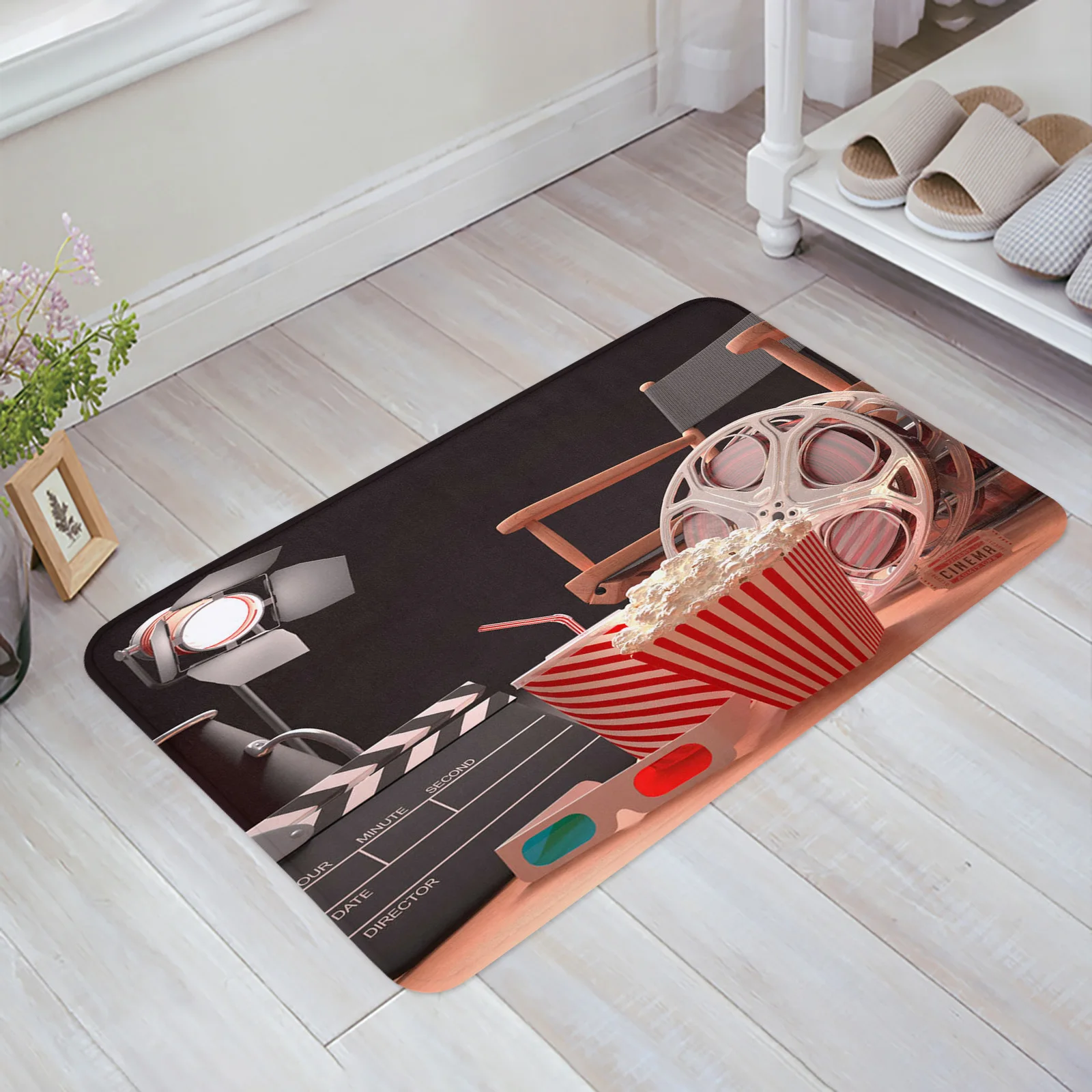 

Попкорн кино очки вход Придверный коврик современная спальня домашняя кухня ковер гостиная напольный Декор Ковер