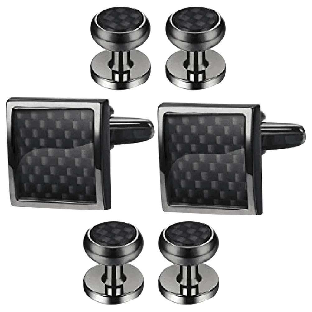 

Cufflinks Studs Men Tuxedo Collar Button Cuff-Link Decorative Mens Dress Shirts