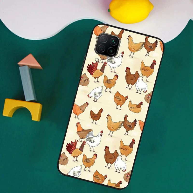 Чехол с рисунком курицы для Huawei Nova 9 10 SE 11i 8i 3i 5T Y90 Y91 Y70 Y60 Y61 P20 P30 P40 Lite P60 Pro
