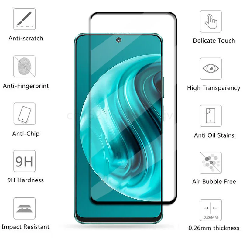 Фото Стекло с полным покрытием для Huawei Nova 12i, закаленное стекло для Nova 12i, защита экрана, Защитная пленка для объектива камеры телефона Huawei Nova 12i №2