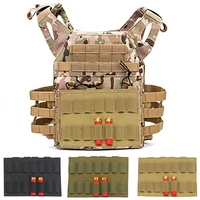 14 rounds tactical hunting 1220 gauge shotgun shells holder pouch bullets chemlight pen battery holder carrier molle panel