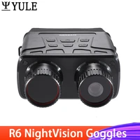 r6 binoculars night vision device goggles infrared 1080p hd 5x digital zoom 300m hunting telescope outdoor day night dual use