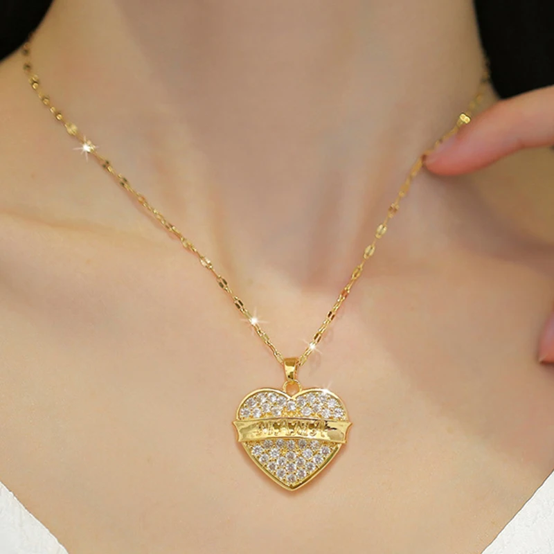 Модные ожерелья ZAKOL с подвесками в форме сердца и бабочки для женщин девушек