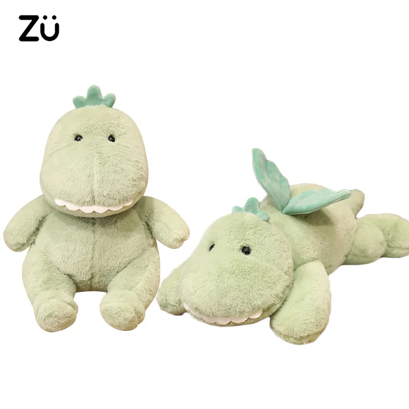 

ZU Kawaii Soft Dinosaur Plush Toy Cute Green Dino Fly Dragon Dolls Stuffed Animal Girl Boy Birthday Christmas Gift