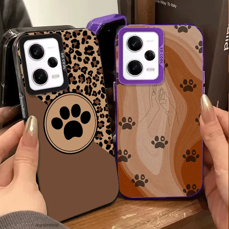Фото Противоударный чехол для телефона с милым рисунком собачьих лап для Xiaomi Redmi Note 15 14 13 12 Pro Plus 11 11S 11T 5G, защита от падений №2